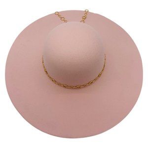 AUDREY-BLUSH FEDORA HAT